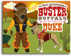 Buster and Duke Coloring Book